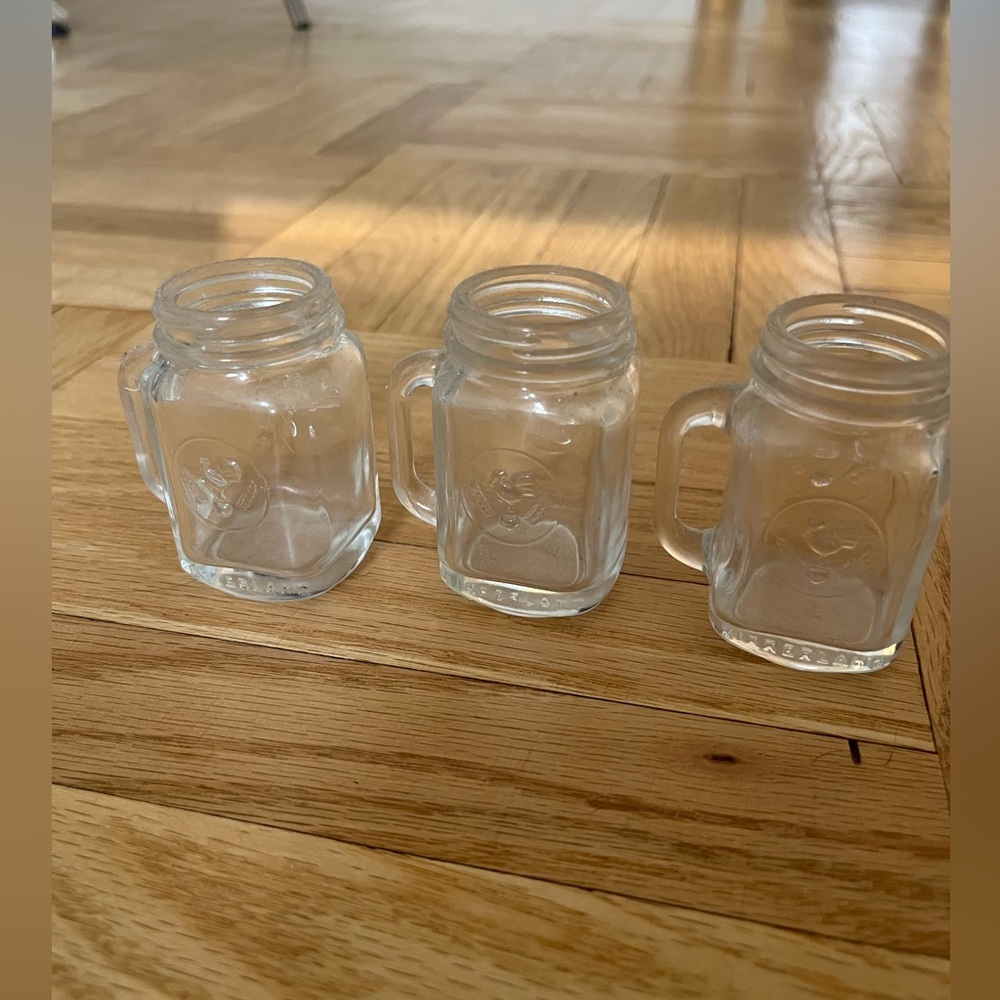 NWOT! Clear Glass Mason Jar Shot Glass Set